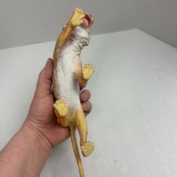 Jumbo Tiger Action Figure Animal Toy Lucky Star 12" Long - Picture 7 of 10